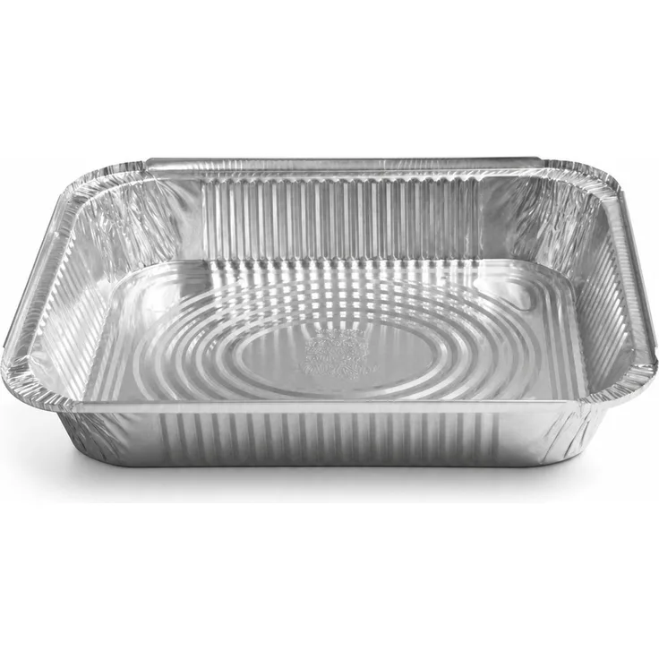 20er Set Aluminium-Grillschalen für Lebensmittel Silber 35 x 30 x 15 cm