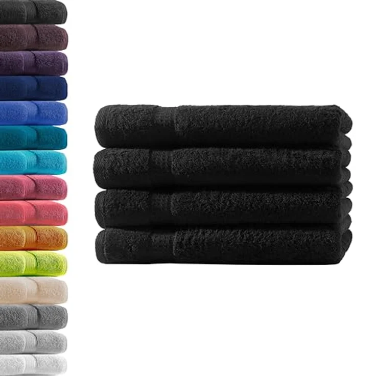 Hometex Premium Textiles Handtuch in Premium Qualität 500 g/m², Feinster Frottier-Stoff 100% Baumwolle, 4x Handtuch, weich, saugfähig, extra schwer & flauschig - TEST BILD TOP MARKE 2025 – Bild 2