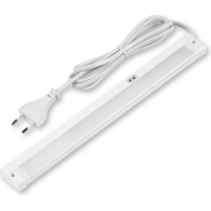 REV Unterbauleuchte Küche LED - Schrankbeleuchtung 30cm, 4W, 300 Lumen, 3000K, Küchenbeleuchtung flach mit Sensor, einfache Montage, weiß