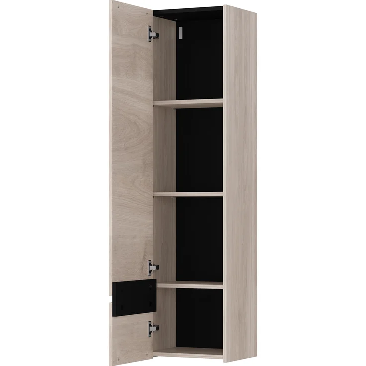 Germania Hängeschrank 1268-627 GW-Cantoria, in Eiche/Schwarz, mit einer Tür, 36 x 135 x 29 cm (BxHxT) – Bild 2