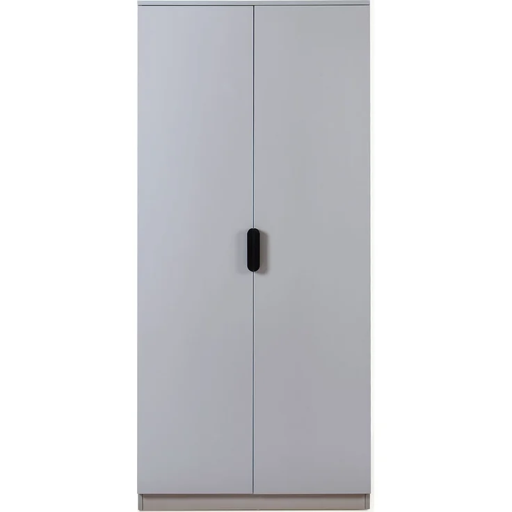 Kleiderschrank Eiselfing 176x80x52 cm 1 Fach Grau [en. casa] – Bild 5