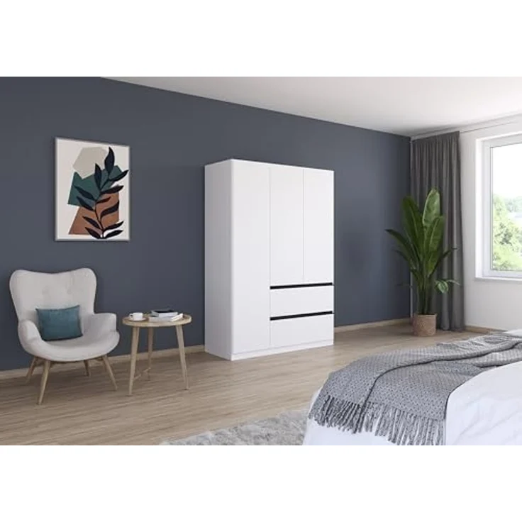 rauch Drehtürenschrank Kleiderschrank Schrank Garderobe COSTA in den Breiten 91/136/181 cm (in 3 Ausstattungen BASIC/CLASSIC/PREMIUM) viel Platz, grifflose Front und Push-to-Open Funktion MADE IN GERMANY – Bild 2