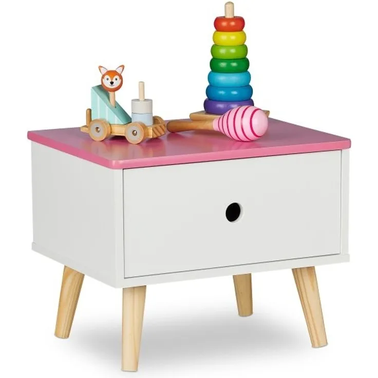 Nachttisch für Kinder mit Schublade 10037766