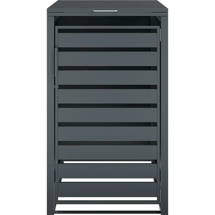 STEELSØN 'Kestra' Mülltonnenbox 1er 240 Liter, anthrazit, Mülltonnenverkleidung aus Stahl, wetterfest, 116x80x69 cm, Müllbox für 1 Tonne – Bild 7