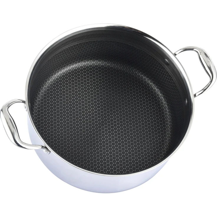 Edelstahl Kochtopf mit Wabenstruktur - Induktionsgeeignet ø24cm – Bild 2
