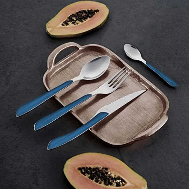 Amefa ECLAT NATURE Besteckset 24-teilig blau hochglanzpoliert – Bild 8