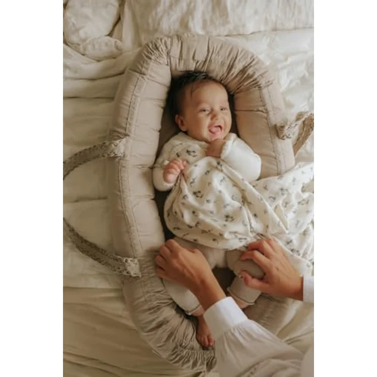 Elodie Details Musselin Decke Baby Pucktuch Bambus Baumwolle Oeko-Tex 80x80cm weich atmungsaktiv Neugeborene Wickeltuch Babydecke Stilldecke Swaddle Unisex Mädchen Jungen, Garden Leo's Resort – Bild 5