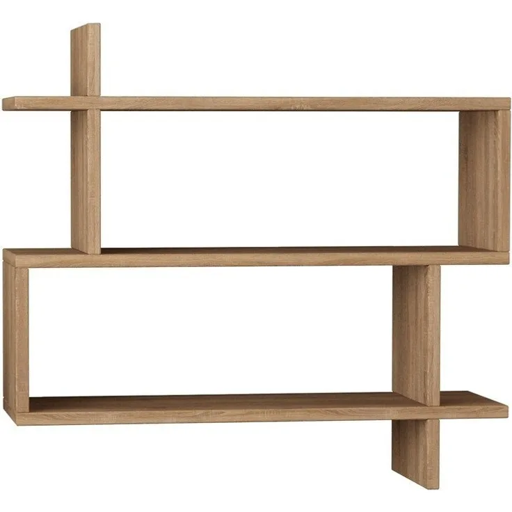 Calicosy Hängeregal Holzdekor Eiche B70 cm – PARALEL - Helles Holz