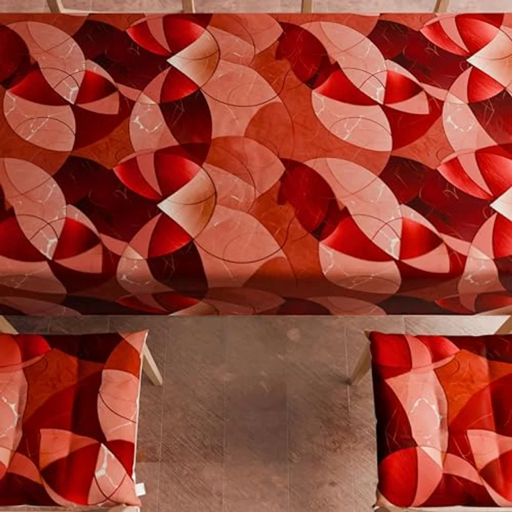 PETTI Artigiani Italiani - Tischdecke, Tischdecke, Tischdecke für die Küche aus Baumwolle, Design Herzen, Beige X18 Plätze (140 x 360 cm), 100% Made in Italy – Bild 8