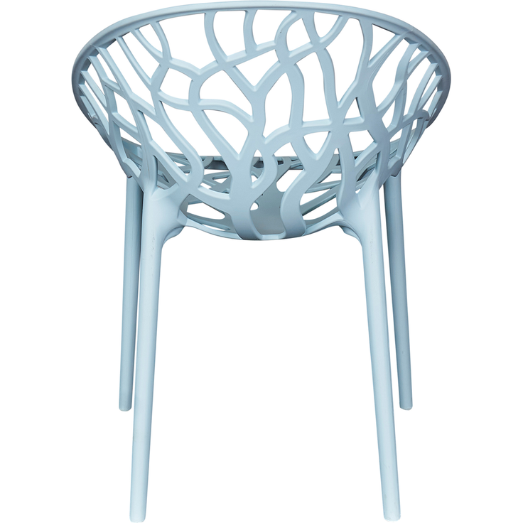 VOMO Stapelstuhl, Struckturdesign in Blau, Gestell: Polypropylen-Kunststoff – Bild 4