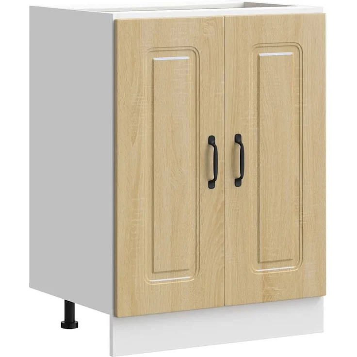 vidaXL Spülenunterschrank Kalmar Sonoma-Eiche 60x46x81,5 cm 853440 – Bild 1