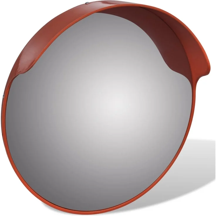 vidaXL Verkehrsspiegel Konvex PC-Kunststoff Orange 45 cm Outdoor 141680 – Bild 4