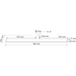 SEBSON Spiegelleuchte LED Spiegelleuchte 80cm IP44 - 15W 1100lm neutralweiß 230V