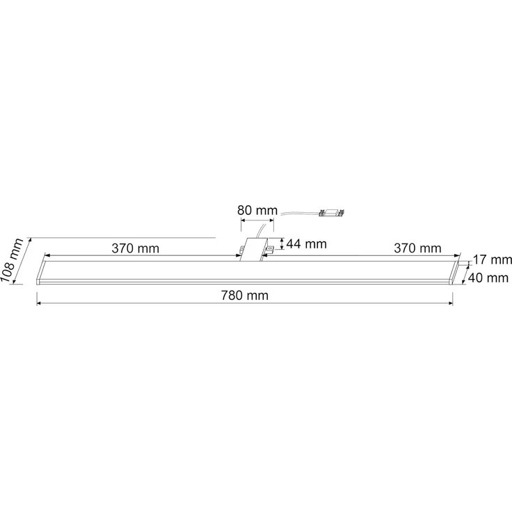SEBSON Spiegelleuchte LED Spiegelleuchte 80cm IP44 - 15W 1100lm neutralweiß 230V – Bild 1