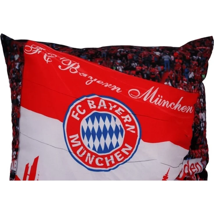 FC Bayern München Kopfkissen FC Bayern München I Kissen Fankurve 40x40 cm I Rot/Weiß I 40x40 cm – Bild 1
