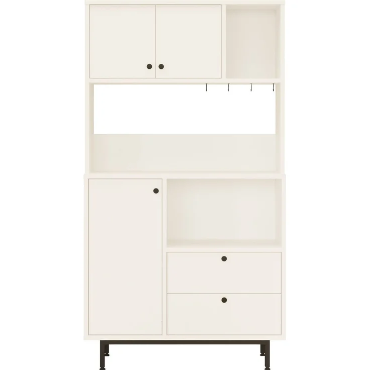 Skye Decor 'LAT3-W' Mehrzweckschrank, Weiß, 88 x 161,2 x 35,5 cm – Bild 4