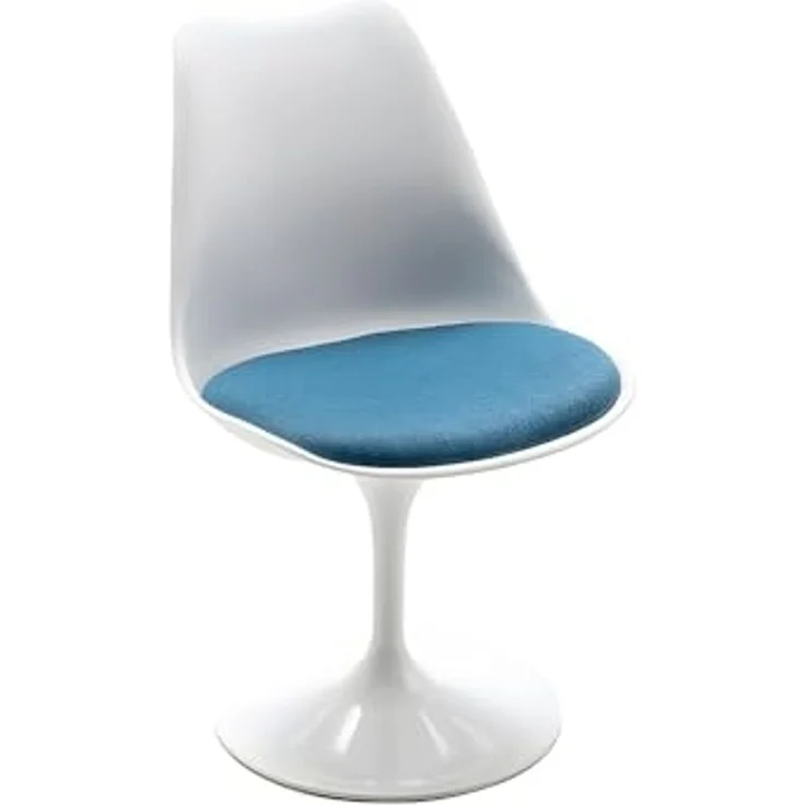 Vente-unique - XAFY Stuhl Plastik BlauWeiß - B 56,5 cm x H 82 cm x L 49 cm – Bild 6