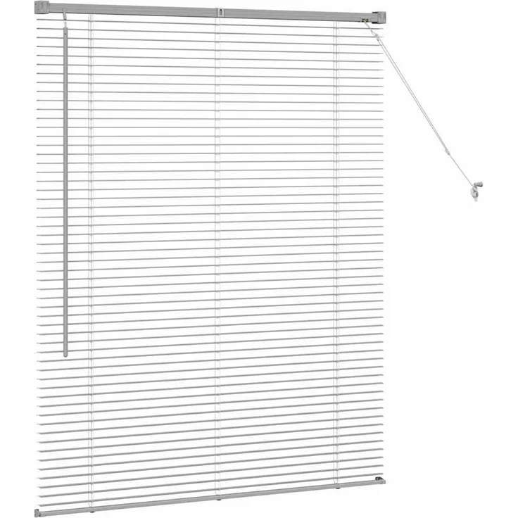 vidaXL Venezianische Jalousie Silber 130 x 100 cm 25 mm Aluminium 42005897 – Bild 6