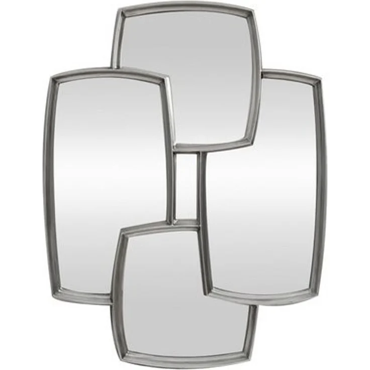 riess-ambiente Wandspiegel QUADRA 90cm silber – vier Spiegelflächen, variabel, Statement Piece (Einzelartikel, 1-St), Spiegel mit Mehrfachoptik – ideal für Flur, Wohn- oder Schlafzimmer – Bild 4