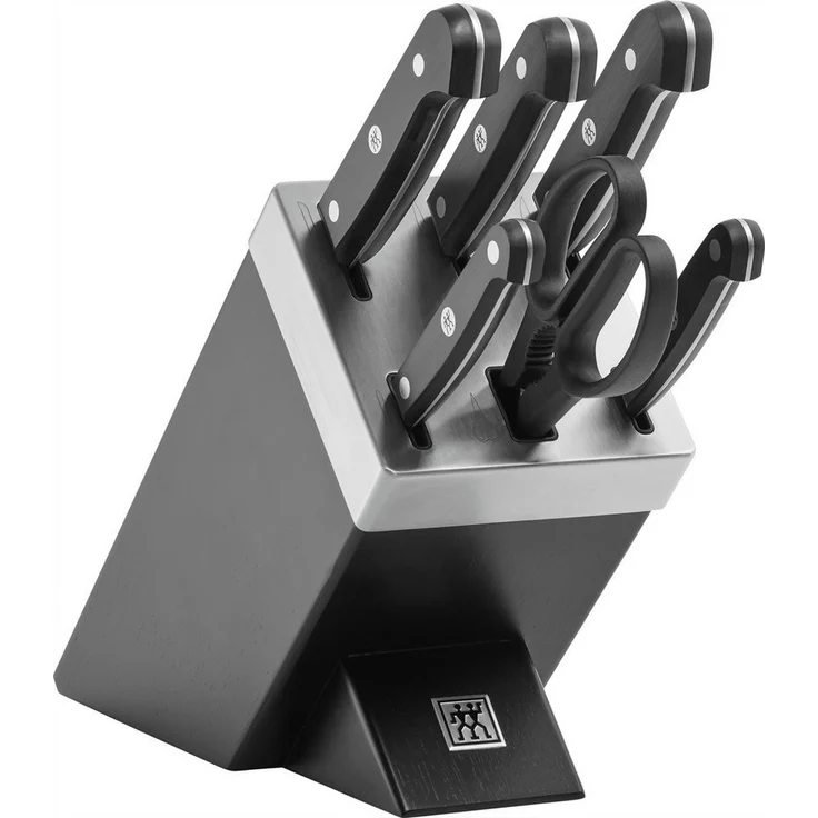 Zwilling Messerblock Gourmet (7tlg), selbstschärfend, Schwarz – Bild 1