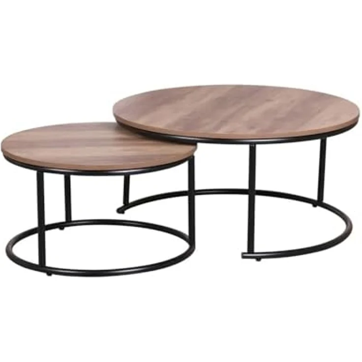 Urban living Niedriger Tisch, Holz/SCHWARZ, Normal – Bild 1