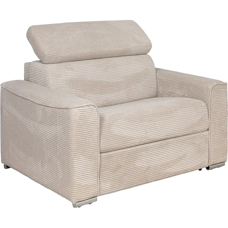 Vente-unique - VIZIR - Schlafsessel - Metall - Stahl - Beige - 124 x 95 x 105 cm – Bild 4