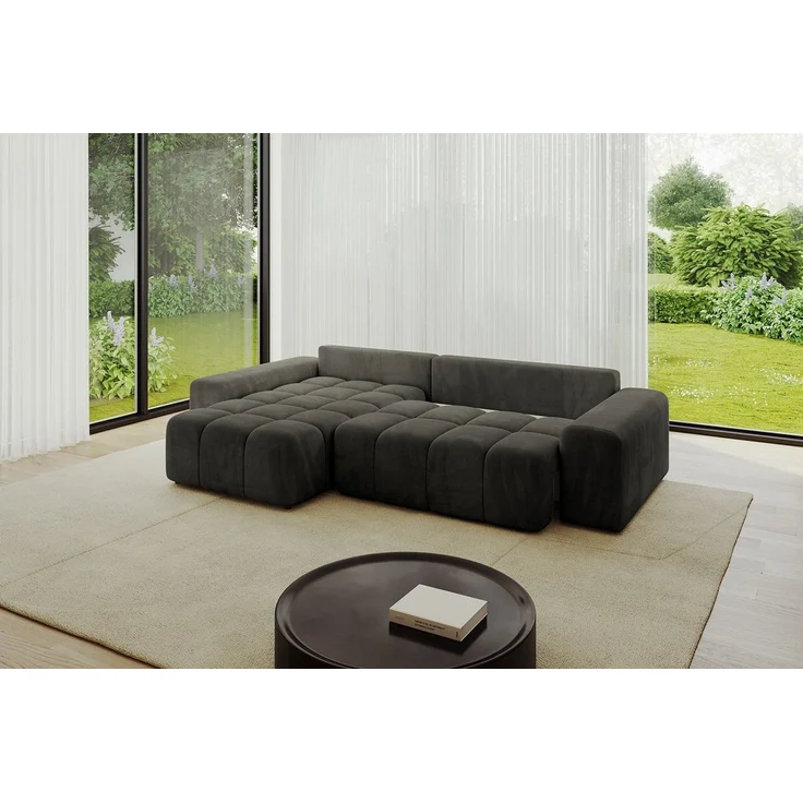 ALTDECOR Ecksofa ENIL-L, Couch mit Schlaffunktion, Wohnzimmer - Wohnlandschaft, Corner Sofa Bett Eckcouch Couch L-Form Schlafcouch Ausziehbar – Bild 3
