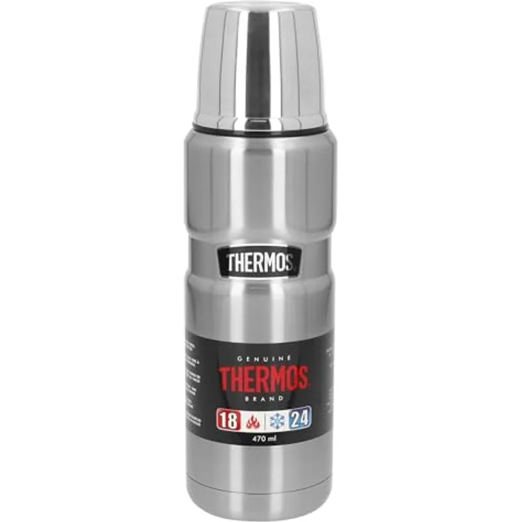 Thermos 4003. 205. 047 Isolierflasche Stainless King, 0,47 L, Edelstahl mattiert – Bild 8