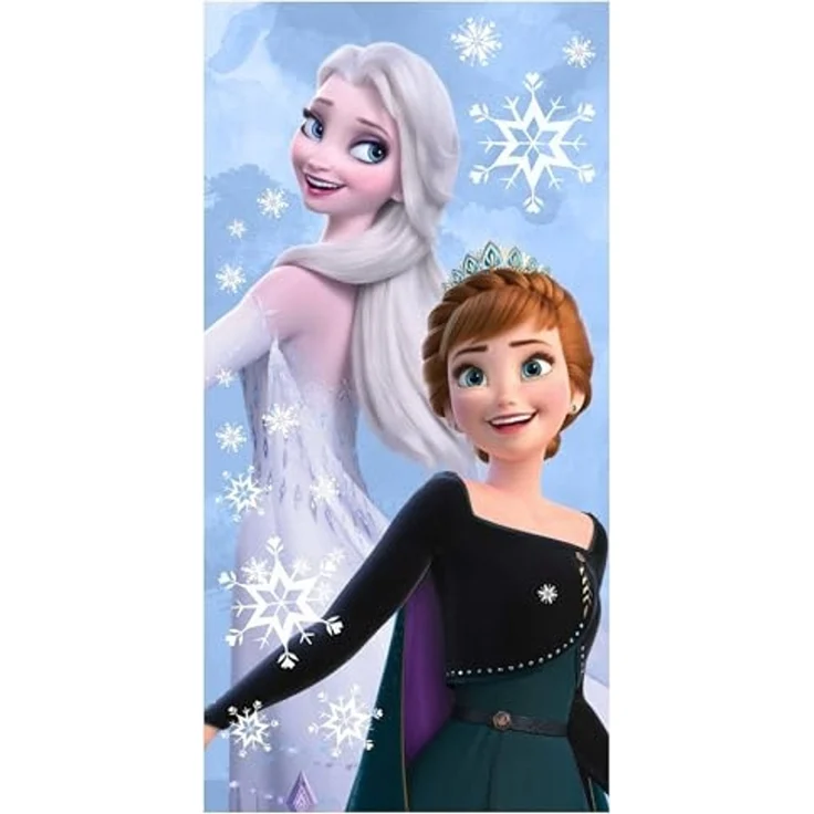 Disney Frozen Baumwolle Strandtuch Frottee Badetuch mit Premium Druck, 70x140 cm – Bild 1