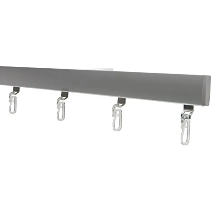 Garduna Gardinenschiene Garduna SmartGlide!, Gardinenschiene Silber, 1-läufig, gebohrt, Aluminium