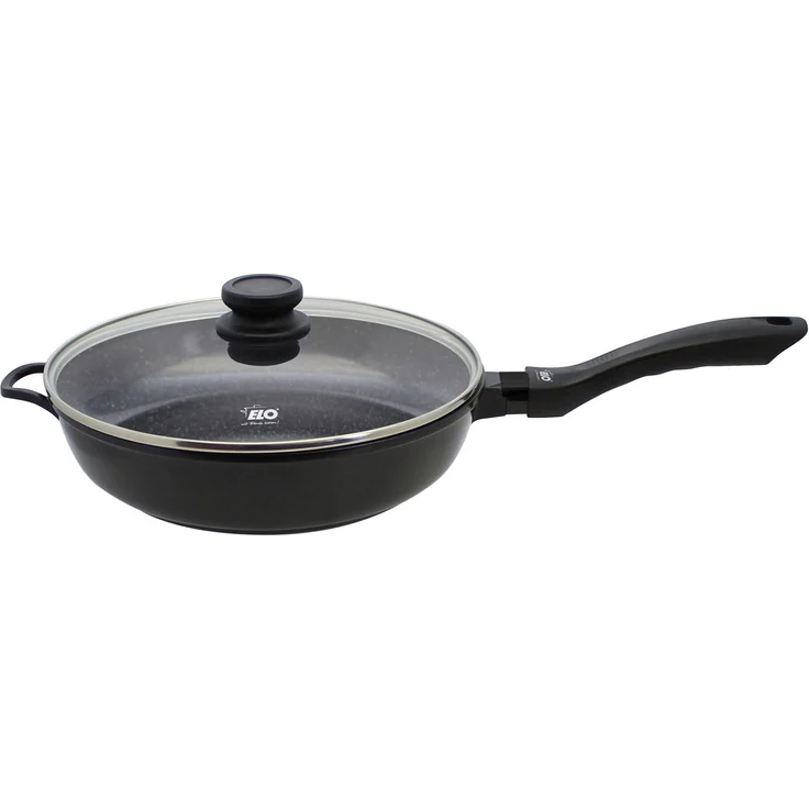 Elo Schmorpfanne mit Glasdeckel 28cm, Aluminiumguss (1-tlg), Induktion, Ø 28 cm – Bild 1