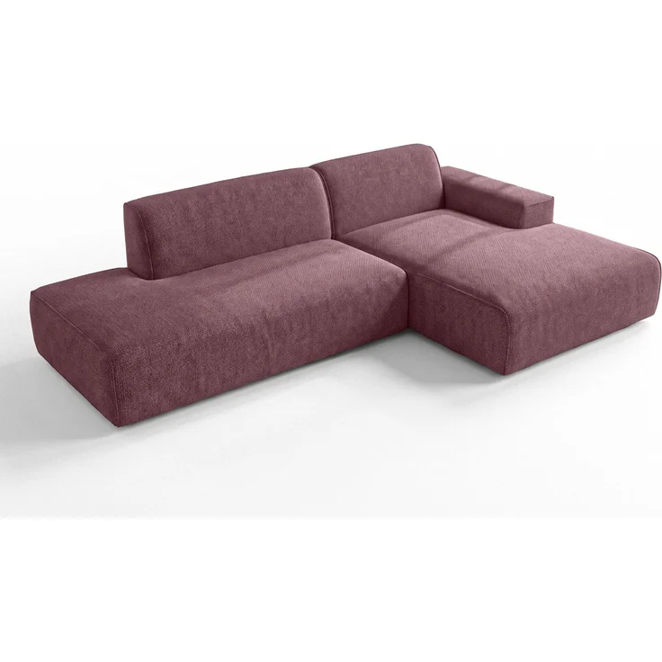 AX LIVING Ecksofa Modern Didim Duo 284 cm Rosa Chenille Eckcouch R – Bild 4