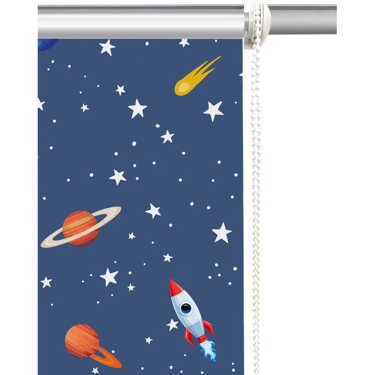 Rollo ASTRONAUT, OTTO home, verdunkelnd, ohne Bohren, freihängend, Klemmfix, Fixmaß, Klemmfix, Astronaut, Kinderrollo -NEUHEIT! – Bild 3