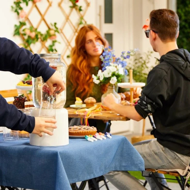 Relaxdays Getränkespender mit Fruchteinsatz 4 L – Bild 3