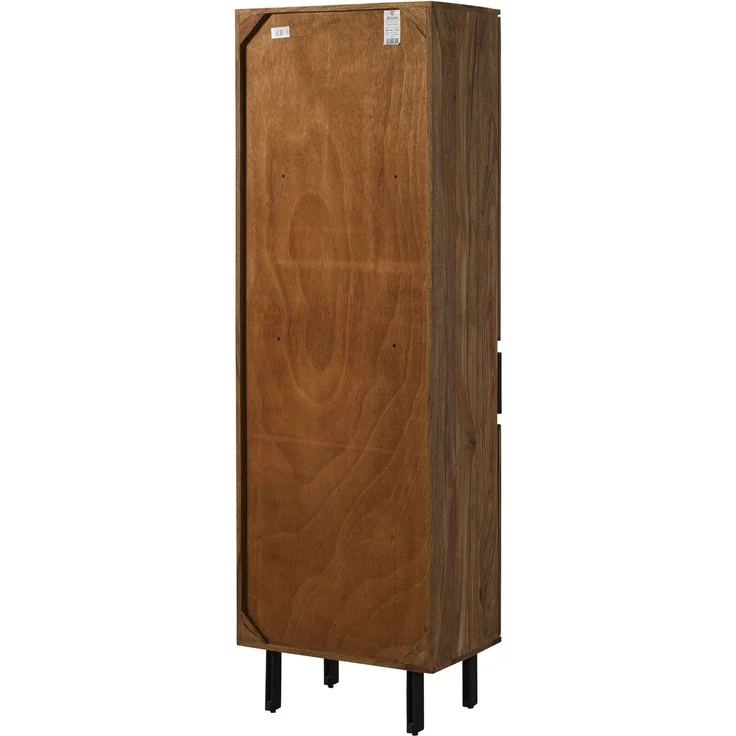 Vitrine Sheesham 60 x 40 x 190 natur unbehandelt LICHTENBERG #105 – Bild 9
