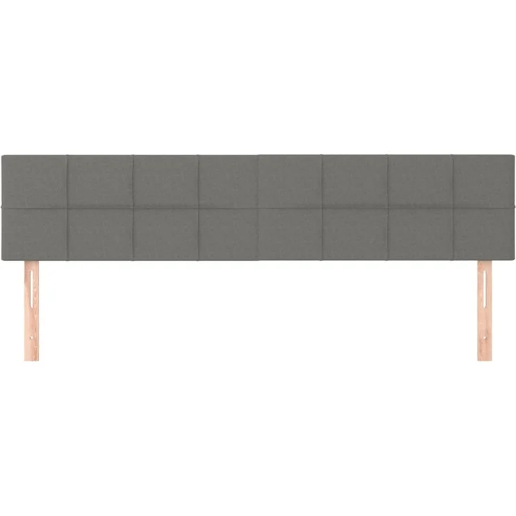 vidaXL Kopfteile 2 Stk. Dunkelgrau 90x5x78/88 cm Stoff 346075 – Bild 7