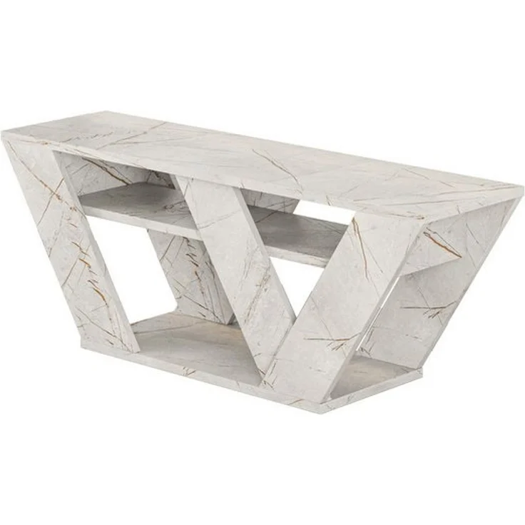 Decortie TV-Schrank Pipralla Moderner TV-Ständer Multimedia Mit Einlegeböden, 110 x 30 x 40 cm – Bild 4