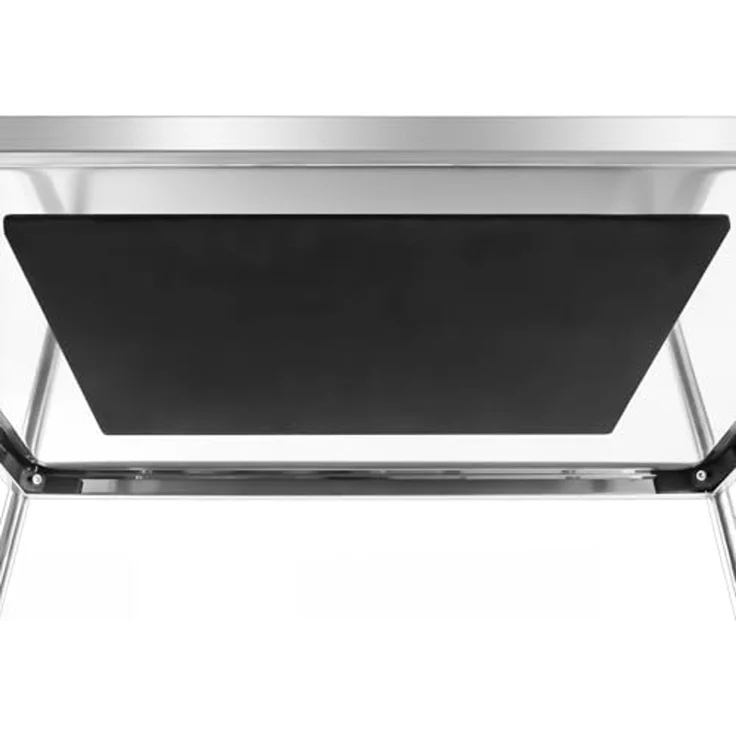 Royal Catering Servierwagen 3 Borde Edelstahl Teewagen Küchenwagen Gastro Servierhilfe 4 Räder – Bild 5