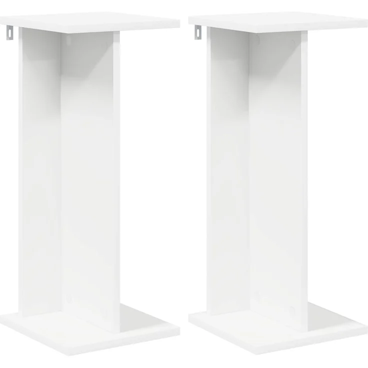 vidaXL Pflanzenständer 2 stk. Weiß 25 x 25,5 x 60,5 cm Holzwerkstoff 899659 – Bild 2