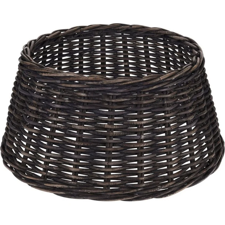 Spetebo Weihnachtsbaumdecke Rattan Weihnachtsbaumrock aus Weide 60 cm - braun (1-tlg), Abdeckung für den Christbaum Ständer – Bild 5