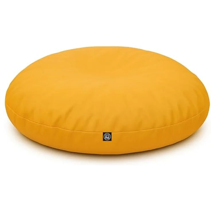 PATCH HOME 2-in-1 Sitzsack Sessel - Gaming Bean Bag mit Reißverschluss - Bereits befüllt, Ergonomisch & Robust für Kinder & Erwachsene (Gelb, 155cm) – Bild 8