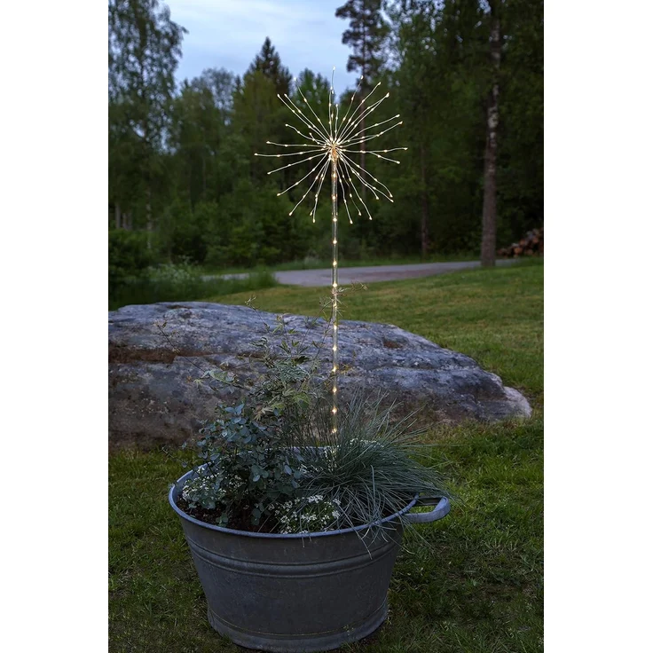 Firework LED, warmweiß batteriebetrieben 8 Funktionen ca. 36x114cm – Bild 3