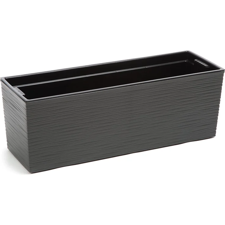 KADAX Blumentopf Balkonkasten Griffe 19x56cm Graphit – Bild 3