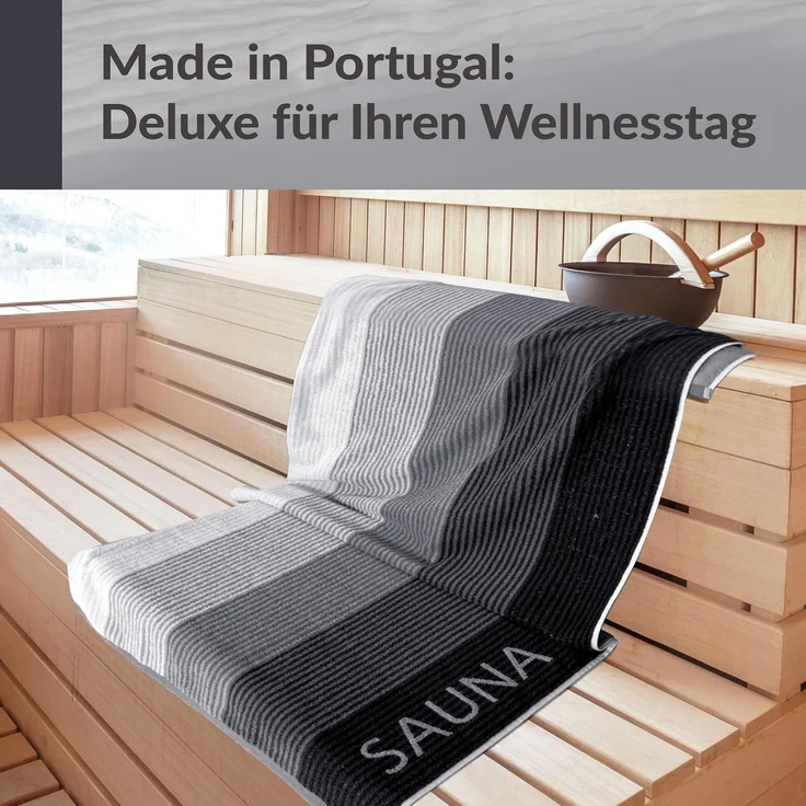 Lashuma Saunatuch Handtuch XXL Helsinki, Frottee (1-St), Premium Bade - Saunahandtuch 85x200 für Damen und Herren – Bild 7