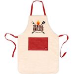 Legami Schürze Super Chef Serial Griller, rot / beige