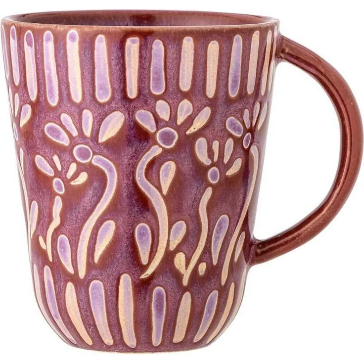 Bloomingville Becher Bloomingville Becher SAMSIN Violett mit Henkel