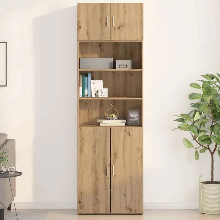 vidaXL Wandschrank Artisan-Eiche 70 x 42,5 x 40 cm Holzwerkstoff 869151 – Bild 3