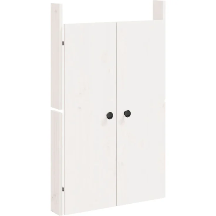 vidaXL Türen für Outdoor-Küche MEPPEL 2 Stk. Weiß 50 x 9 x 82 cm Massivholz Kiefer 832360 – Bild 3