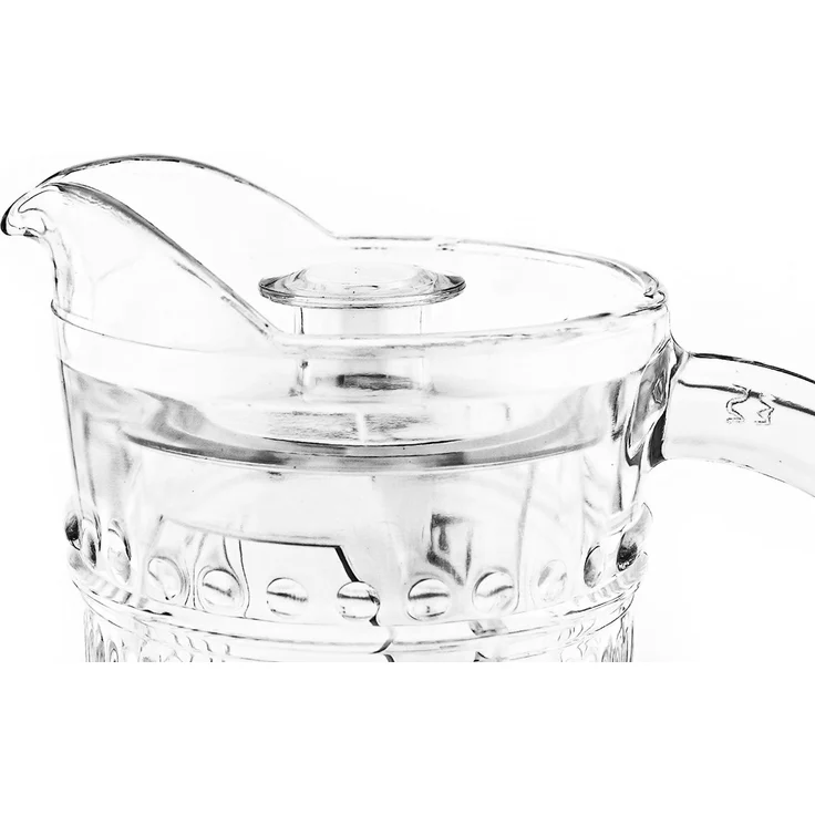 Ripple Karaffenset aus Glas – 1,8 Liter Karaffe mit 6 Gläsern Transparent – Bild 4
