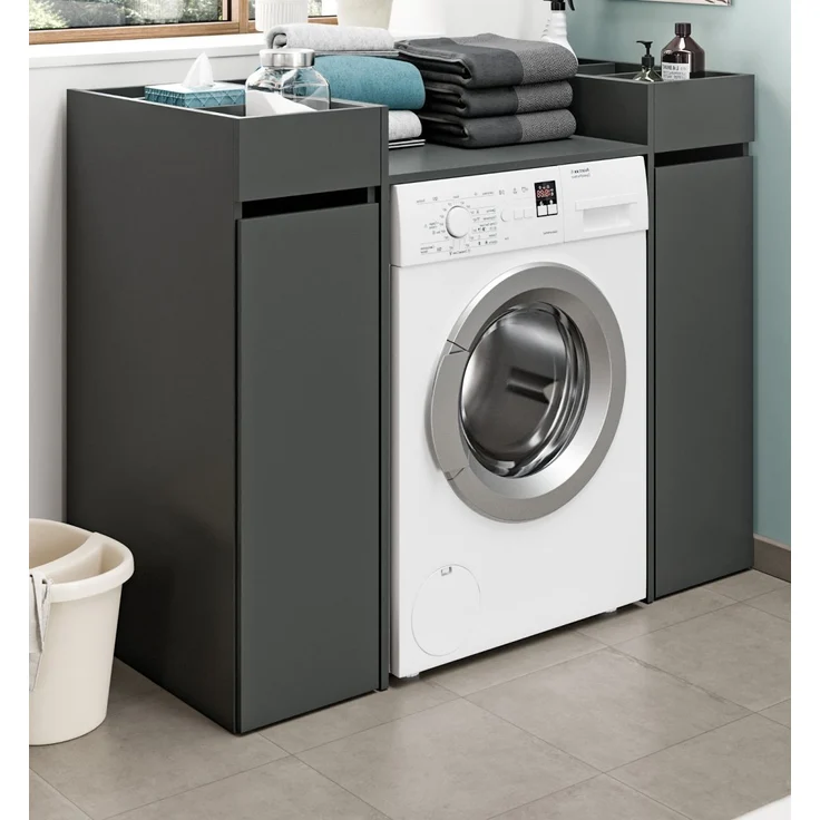 Waschmaschinenumbau Set Flexy in grau 124 x 101 cm – Bild 5
